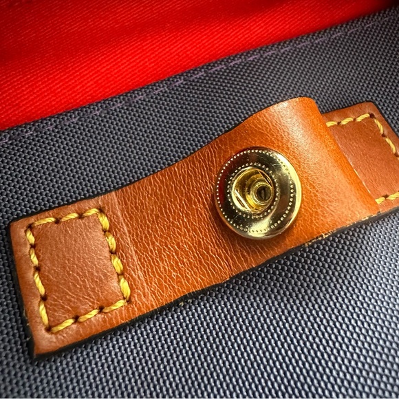 Dooney & Bourke Navy and Brown Tote - Picture 11 of 12